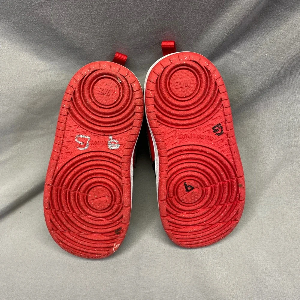 Nike Court Borough Low 2 Toddler Shoes‎ Red Black DV5458-600 Size 7C